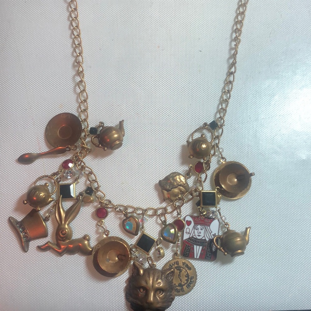 Alice in Wonderland Charm Necklace